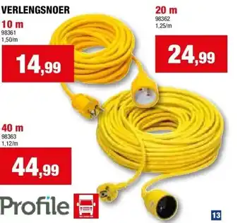 Hubo VERLENGSNOER 10 m aanbieding