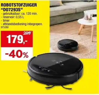 Hubo ROBOTSTOFZUIGER “DO7293S” aanbieding