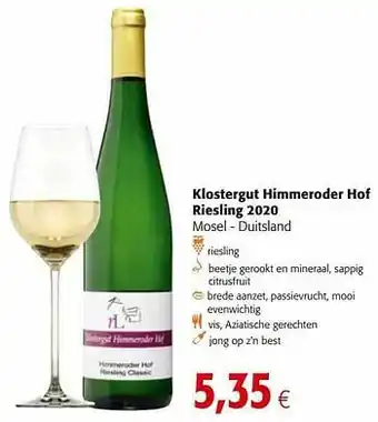 Colruyt Klostergut himmeroder hof riesling 2020 mosel - duitsland aanbieding