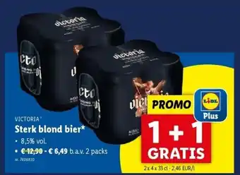 Lidl Sterk blond bier aanbieding