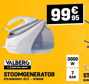 Electro Depot STOOMGENERATOR aanbieding