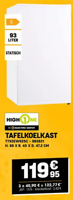 Electro Depot TAFELKOELKAST aanbieding