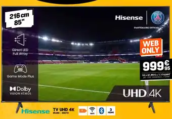 Electro Depot Hisense TV UHD 4K aanbieding