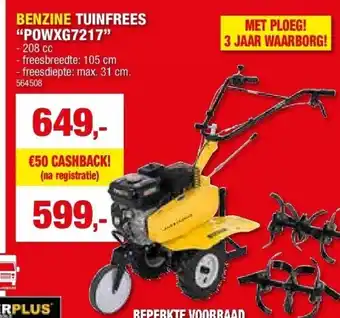 Hubo BENZINE TUINFREES “POWXG7217” aanbieding