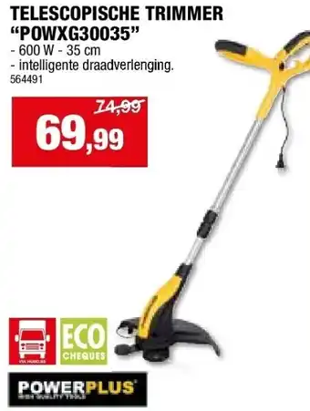 Hubo TELESCOPISCHE TRIMMER “POWXG30035” aanbieding