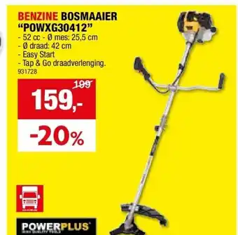 Hubo BENZINE BOSMAAIER “POWXG30412” aanbieding