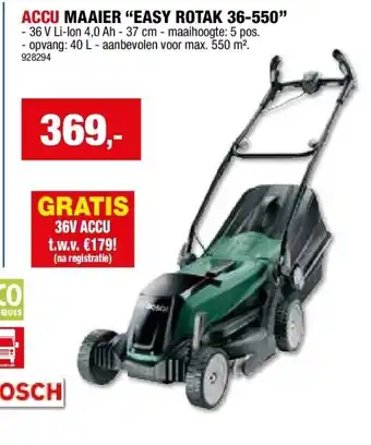 Hubo ACCU MAAIER “EASY ROTAK 36-550” aanbieding