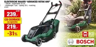 Hubo ELEKTRISCHE MAAIER “ADVANCED ROTAK 690” aanbieding