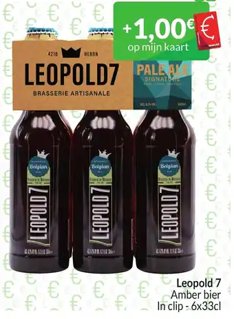 Intermarché Leopold 7 Amber bier In clip 6 x 33cl aanbieding