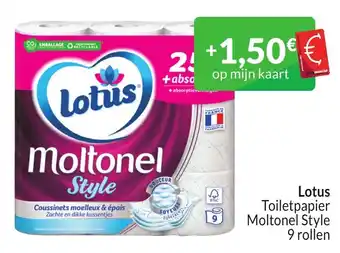 Intermarché Lotus Toiletpapier Moltonel Style 9 rollen aanbieding