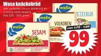 Dirk Wasa knäckebröd aanbieding