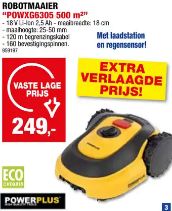 Hubo ROBOTMAAIER POWXG6305 500 m² aanbieding