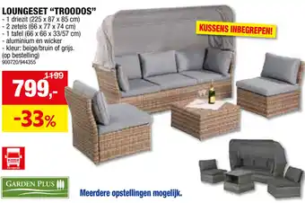 Hubo LOUNGESET TROODOS aanbieding