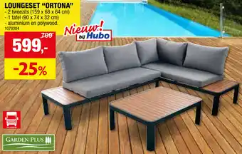 Hubo LOUNGESET ORTONA aanbieding