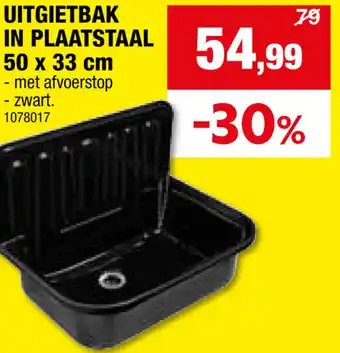 Hubo UITGIETBAK IN PLAATSTAAL 50 x 33 cm aanbieding