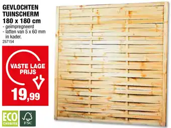 Hubo GEVLOCHTEN TUINSCHERM 180 x 180 cm aanbieding