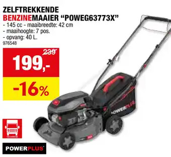 Hubo ZELFTREKKENDE BENZINEMAAIER POWEG63773X aanbieding