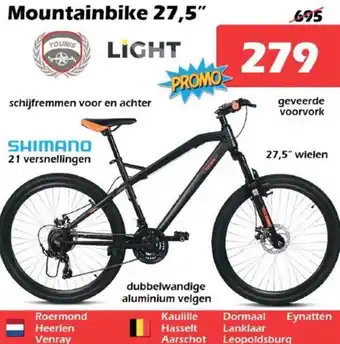 iTEK Mountainbike 27,5 dubbelwandige aluminium velgen aanbieding