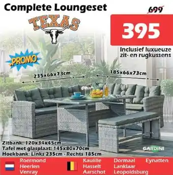 iTEK Complete Loungeset GARDINI aanbieding