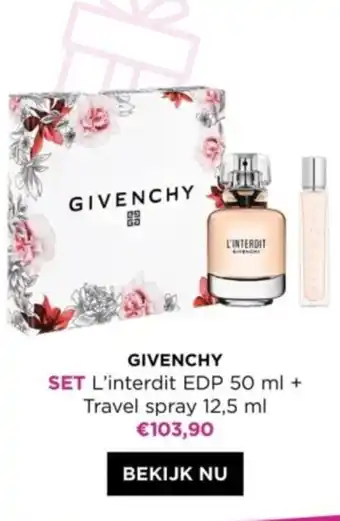 ICI PARIS XL GIVENCHY SET aanbieding