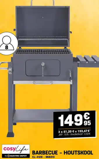 Electro Depot BARBECUE - HOUTSKOOL aanbieding