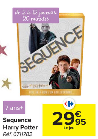 Carrefour Sequence Harry Potter aanbieding