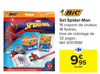 Carrefour Bic Set Spider-Man aanbieding