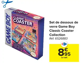 Carrefour Set de dessous de verre Game Boy Classic Coaster Collection aanbieding