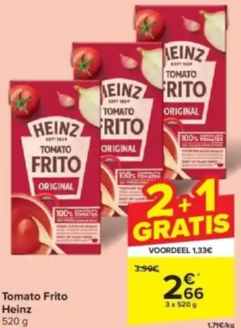 Carrefour Tomato Frito Heinz 520 g aanbieding