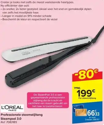 L'ORÉAL Professionele stoomstijltang Steampod 3.0