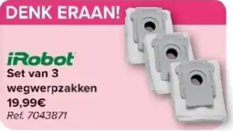 Carrefour iRobot Set van 3 wegwerpzakken aanbieding