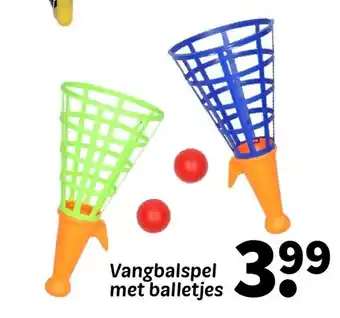 Vangbalspel met balletjes