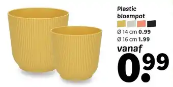 Wibra Plastic bloempot aanbieding