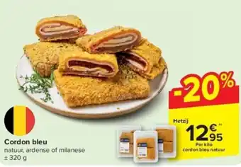 Carrefour Cordon bleu 320g aanbieding