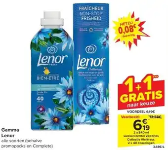 Carrefour Gamma Lenor 840ml aanbieding