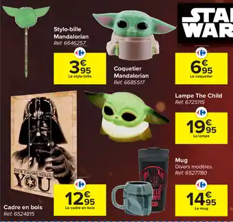 Carrefour Star Wars Stylo-bille Mandalorian aanbieding