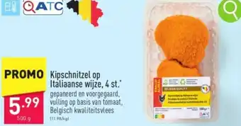 ALDI Kipschnitzel op Italiaanse wijze, 500g aanbieding