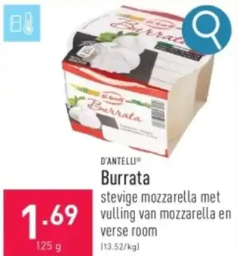 ALDI D'ANTELLI Burrata 125g aanbieding