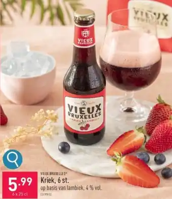 ALDI VIEUX BRUXELLES Kriek, . 6 x 25cl aanbieding