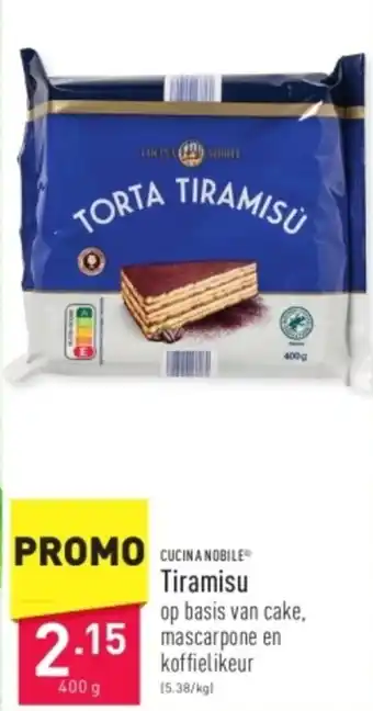 ALDI CUCINA NOBILE Tiramisu 400g aanbieding