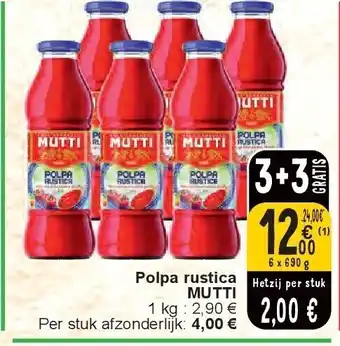 Cora Polpa rustica MUTTI aanbieding