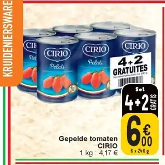 Cora Gepelde tomaten CIRIO aanbieding