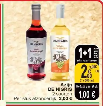 Cora Azijn DE NIGRIS aanbieding