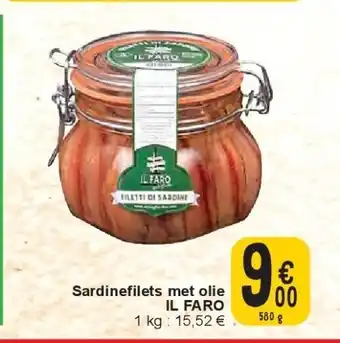 Cora Sardinefilets met olie IL FARO aanbieding