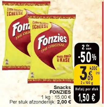 Cora Snacks FONZIES aanbieding