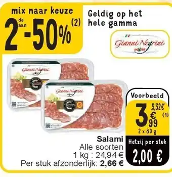 Cora Salami aanbieding