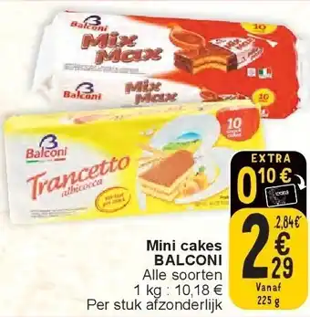 Cora Mini cakes BALCONI aanbieding