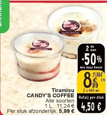 Cora Tiramisu CANDY’S COFFEE aanbieding