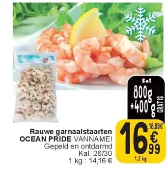 Cora Rauwe garnaalstaarten OCEAN PRIDE aanbieding