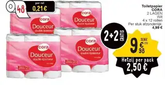 Cora Toiletpapier CORA aanbieding